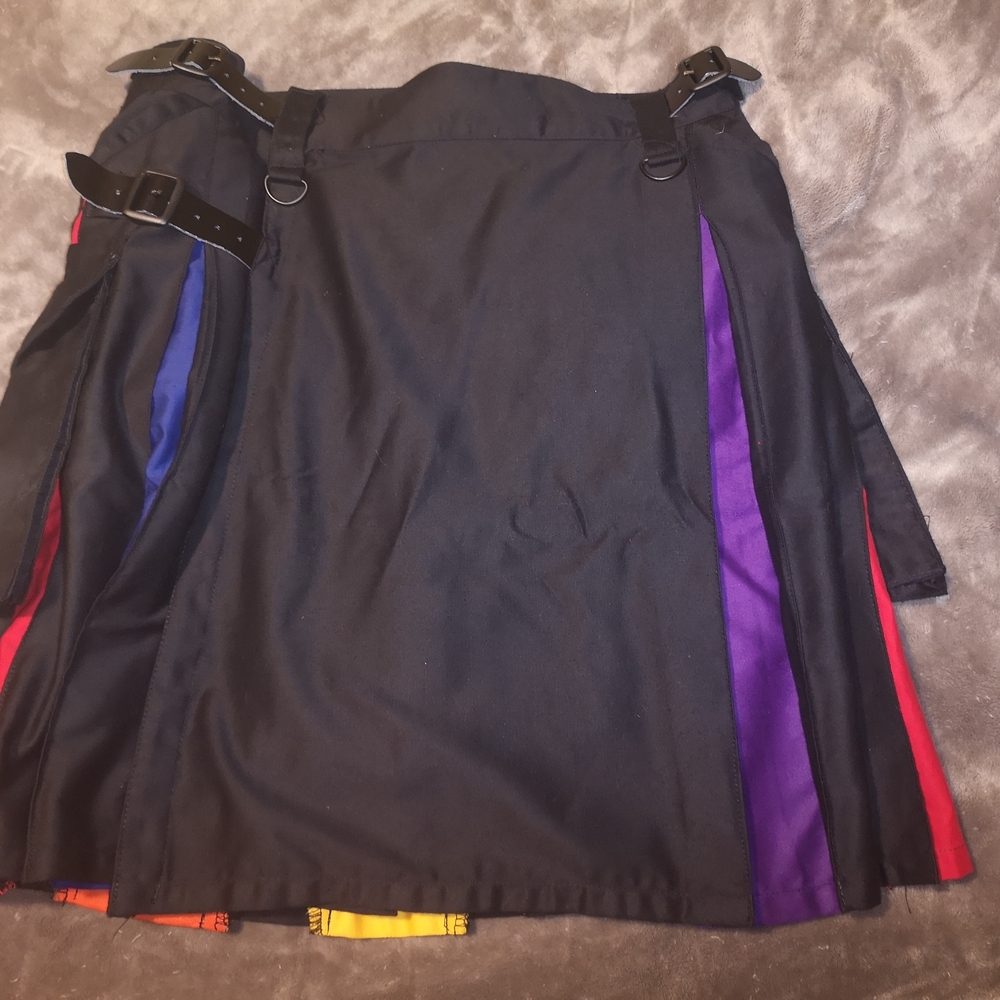 Multicolor Pleated Women's Skirt